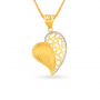Leonora Gold Heart Pendant Set