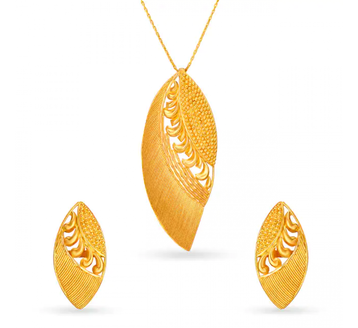 Sevika Gold Pendant Set