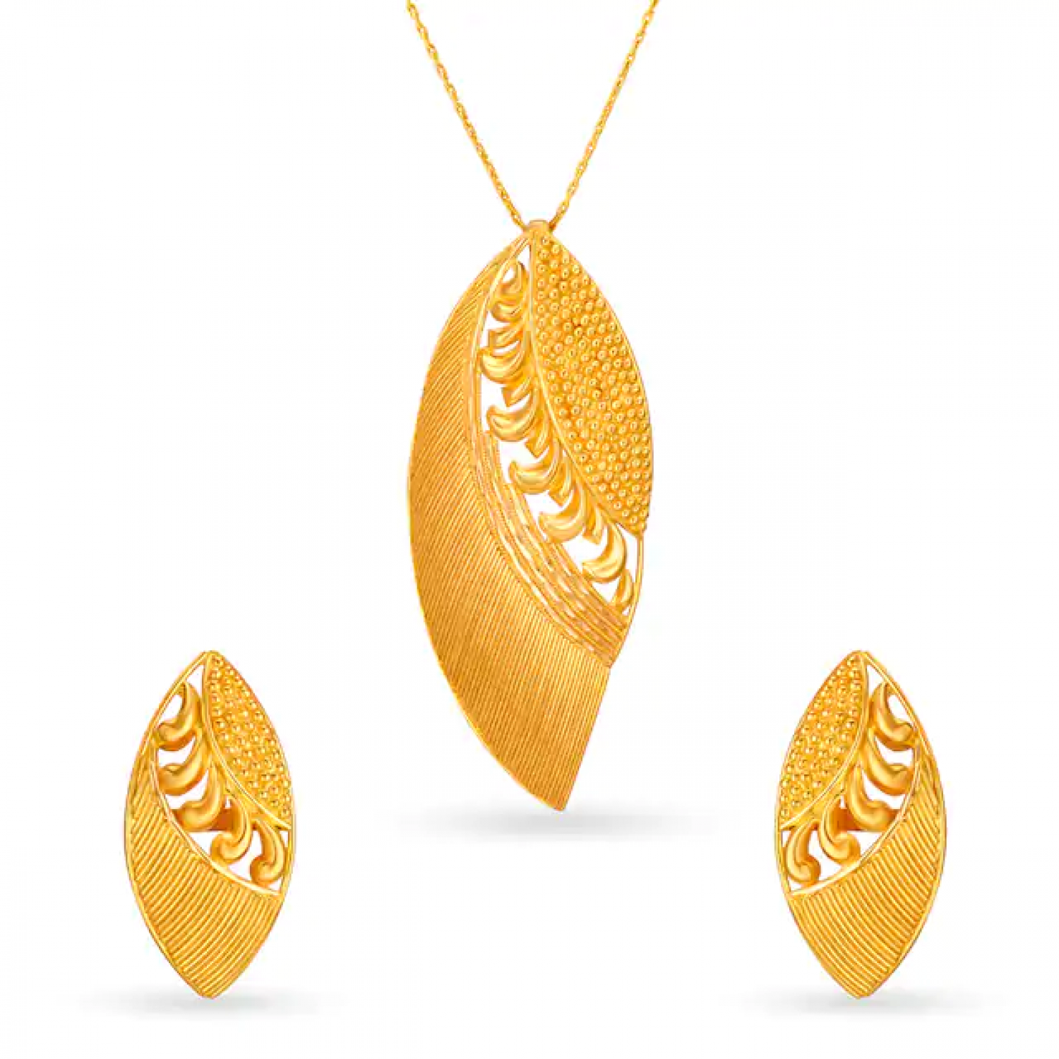 Sevika Gold Pendant Set