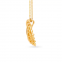 Stylish Gold Mesh Pendant Set