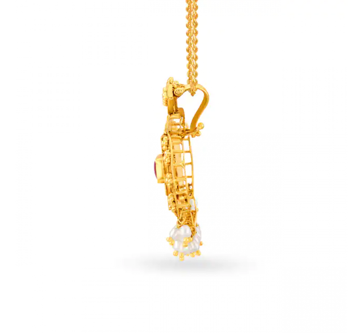 Rea Geometric Gold Pendant Set