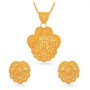 Regal Gold Pendant Set