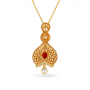Fresh Floral Gold Pendant Set