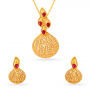 Ridhima Gold Pendant Set