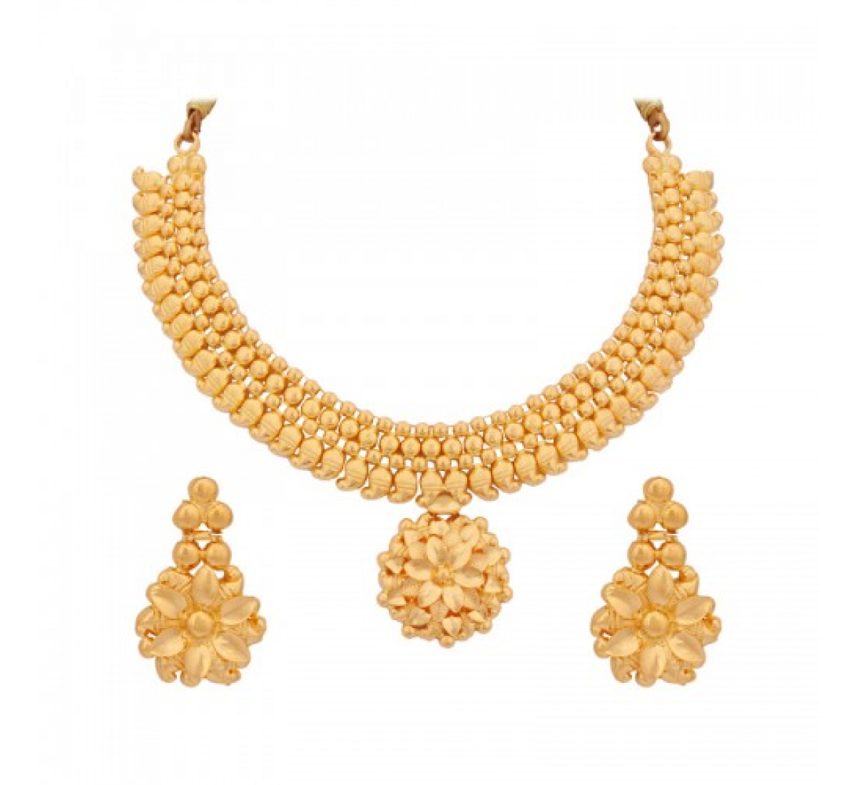 Chardonnay Gold Necklace Set