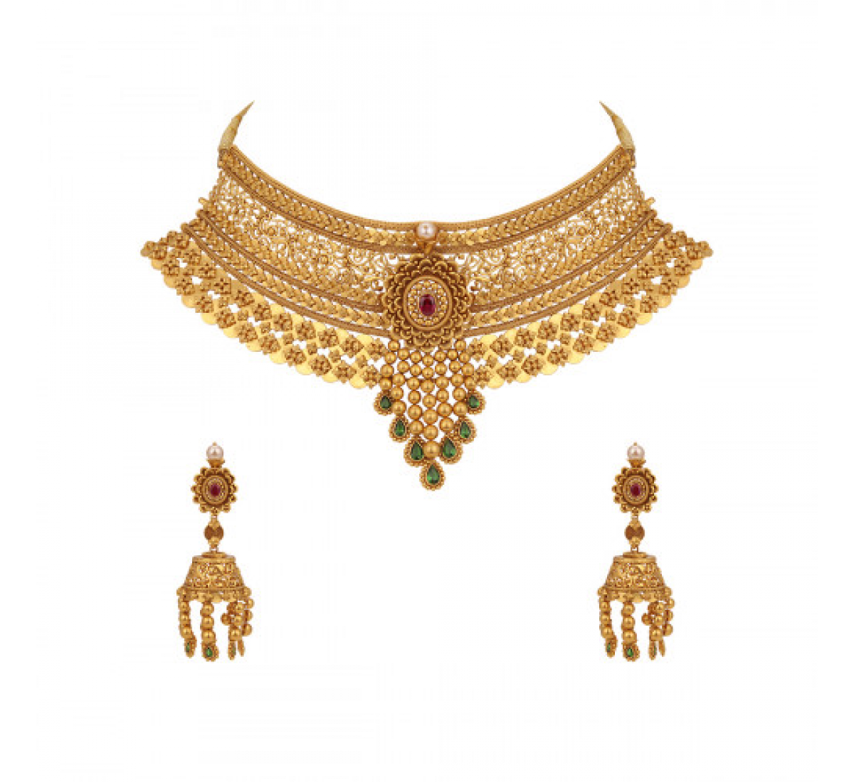 The Pasia Gold Necklace Set