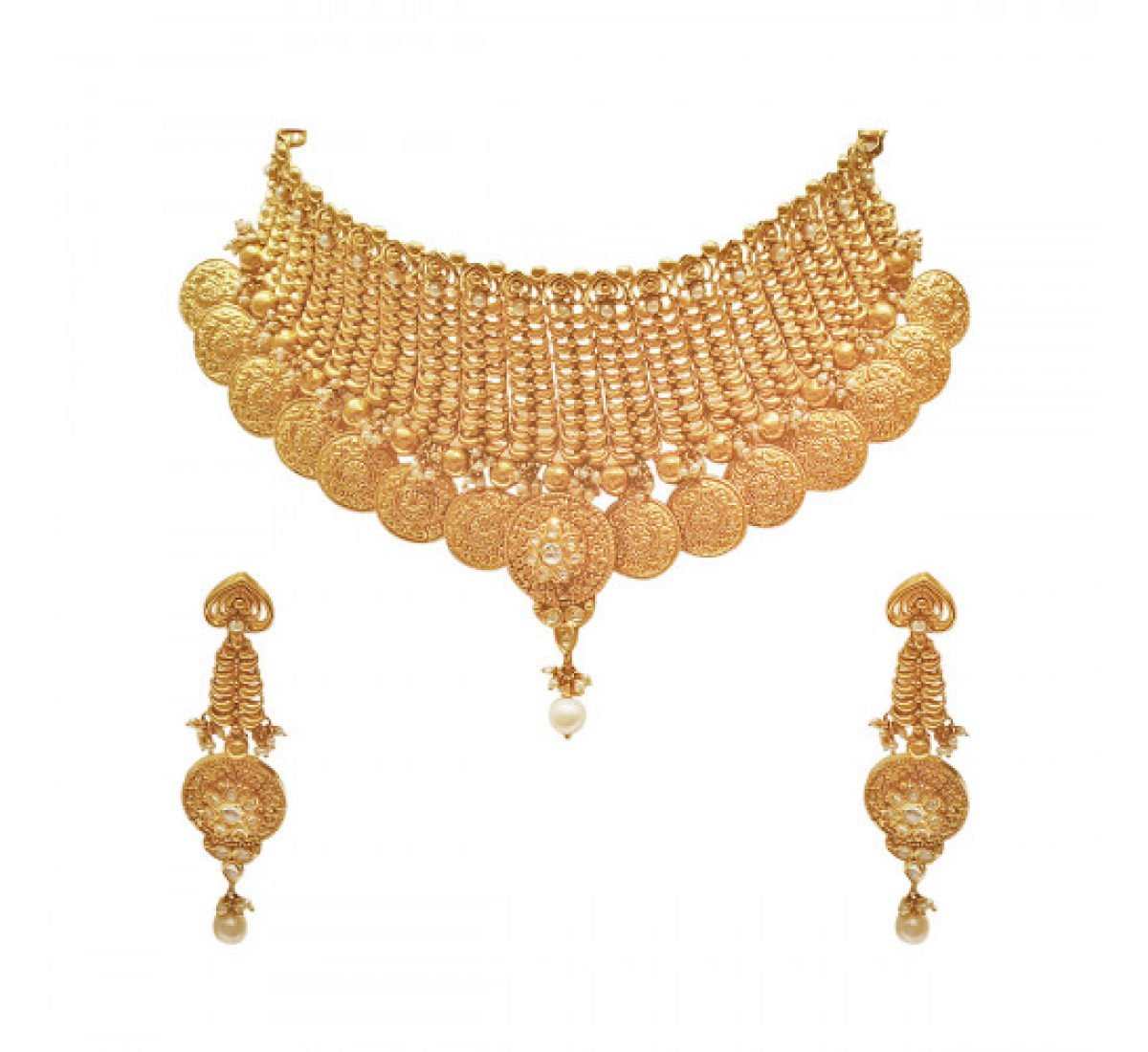 Nishadi Gold Necklace Set