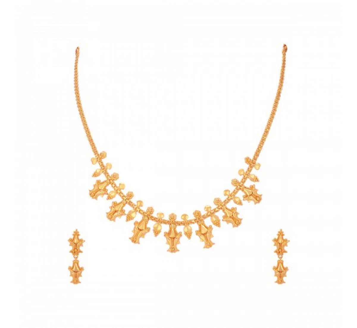 The Misty Gold Necklace Set