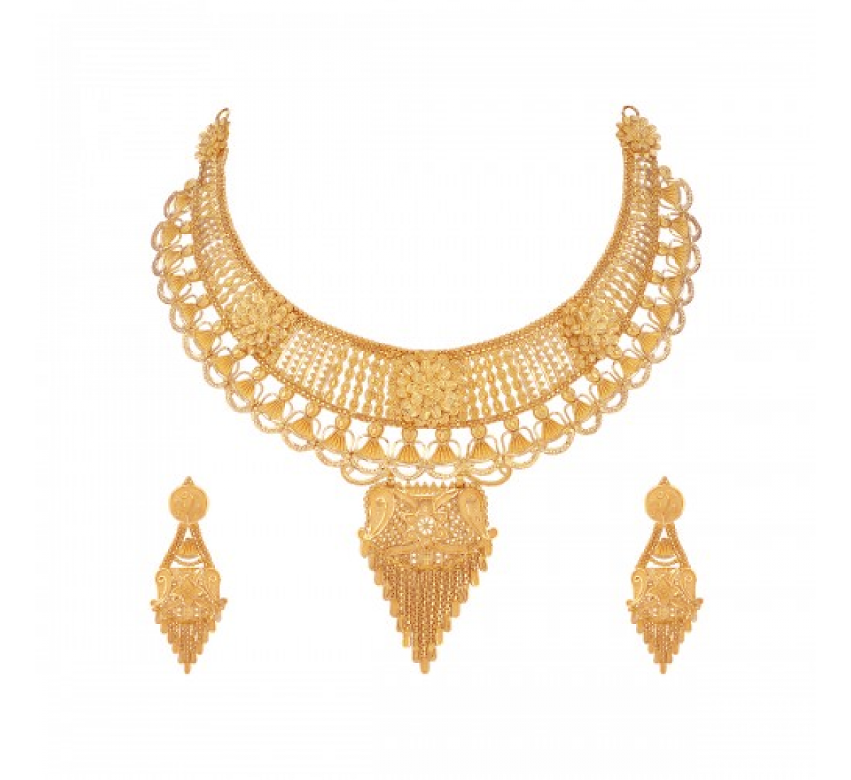 The Flora Gold Necklace Set