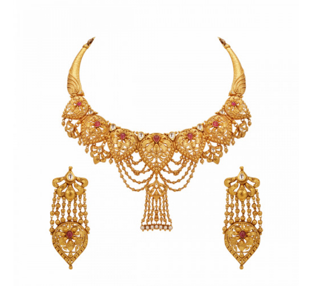 The Azva Gold Necklace Set