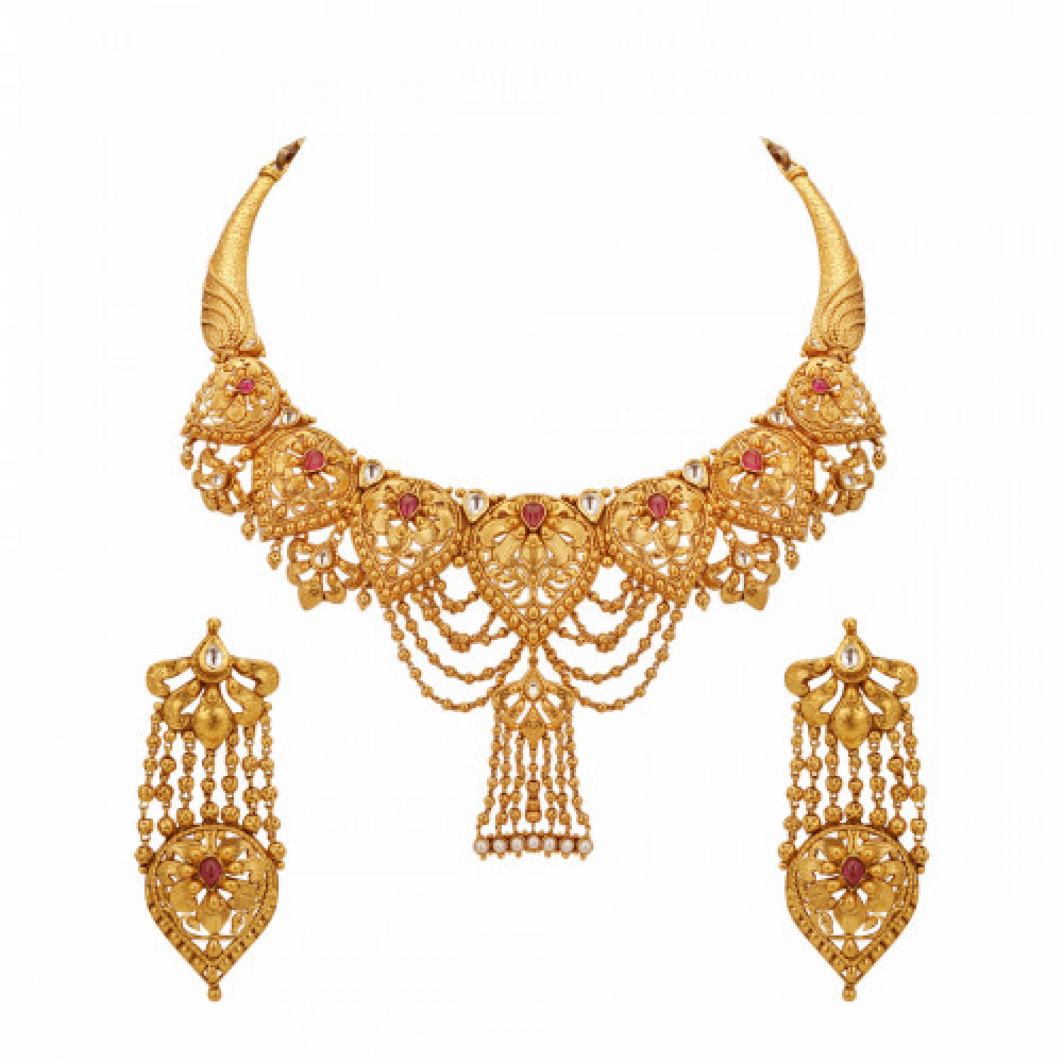The Azva Gold Necklace Set