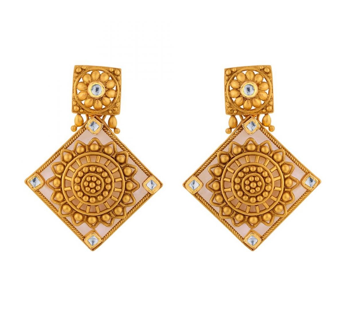 Saima Gold Necklace Set