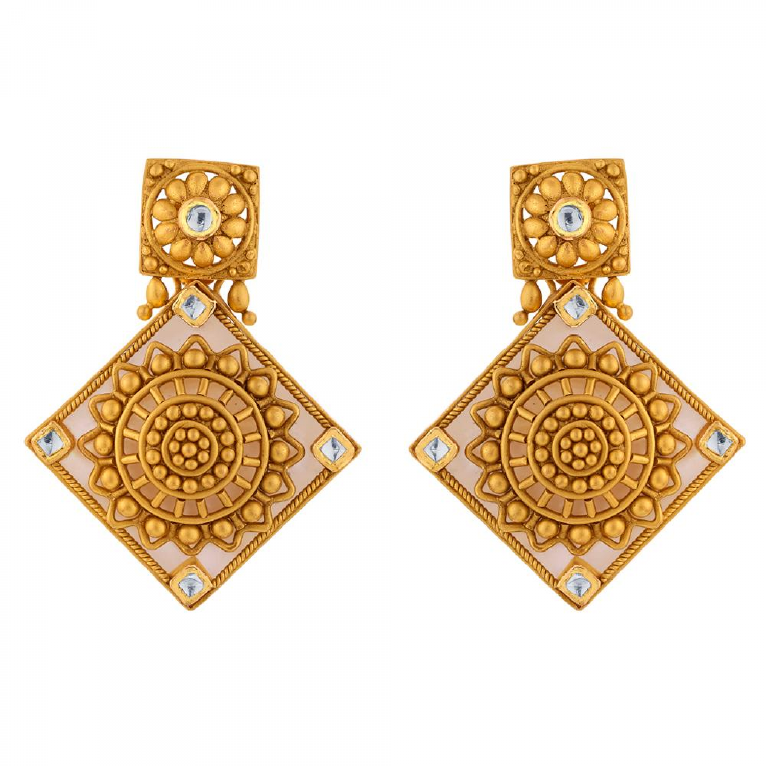 Saima Gold Necklace Set