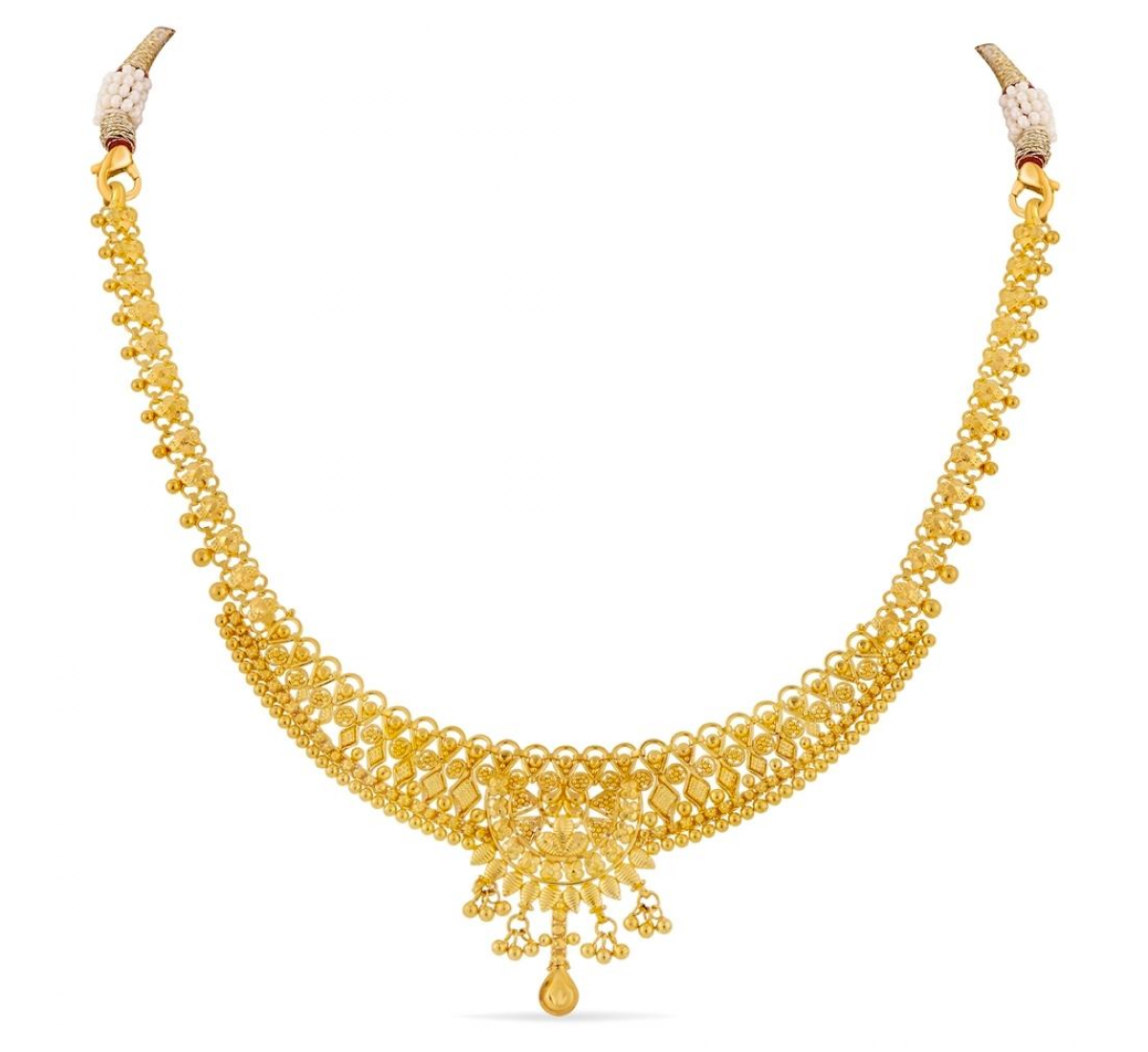 Sania Floral Gold Necklace Set