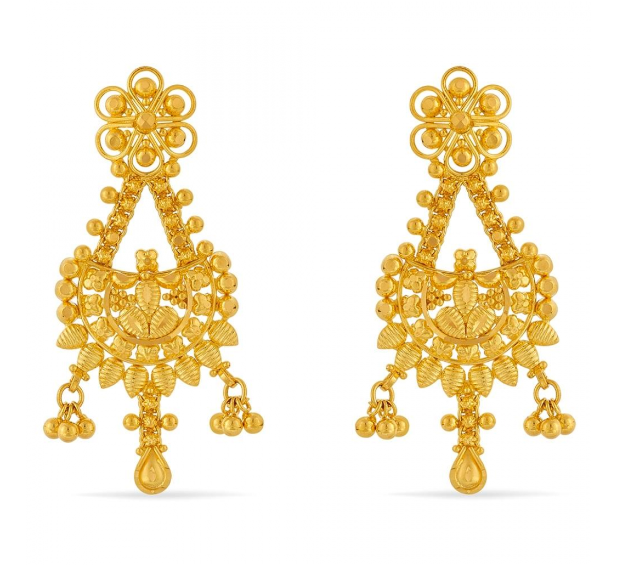 Sania Floral Gold Necklace Set