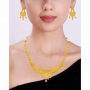 Sania Floral Gold Necklace Set