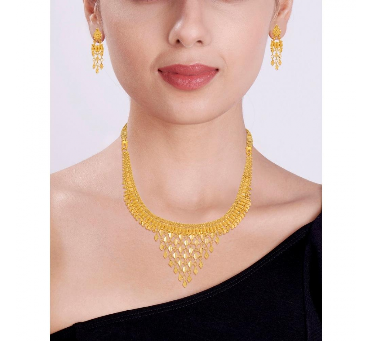 Riona Gold Necklace Set