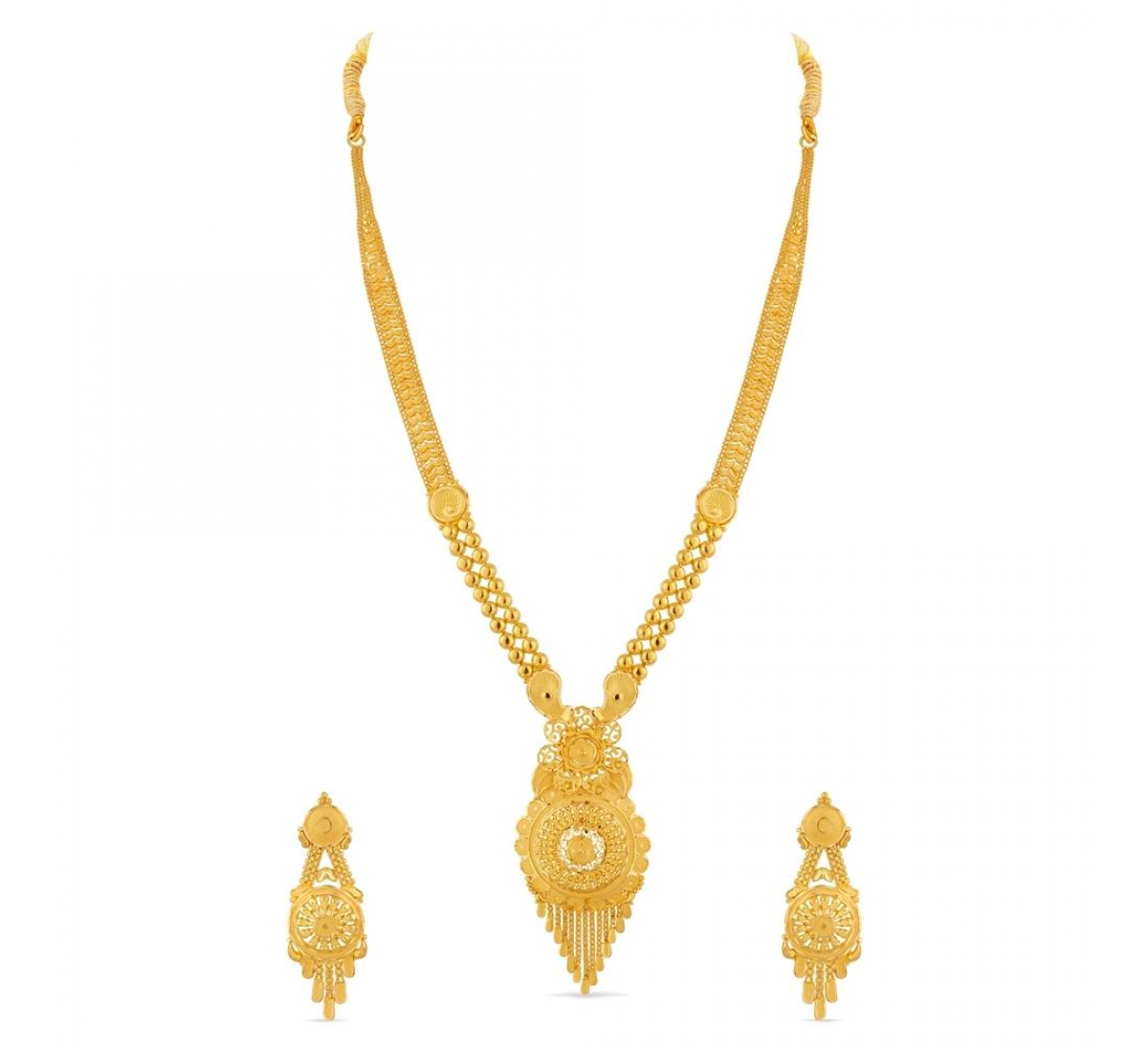 Glean Floral Gold Necklace Set