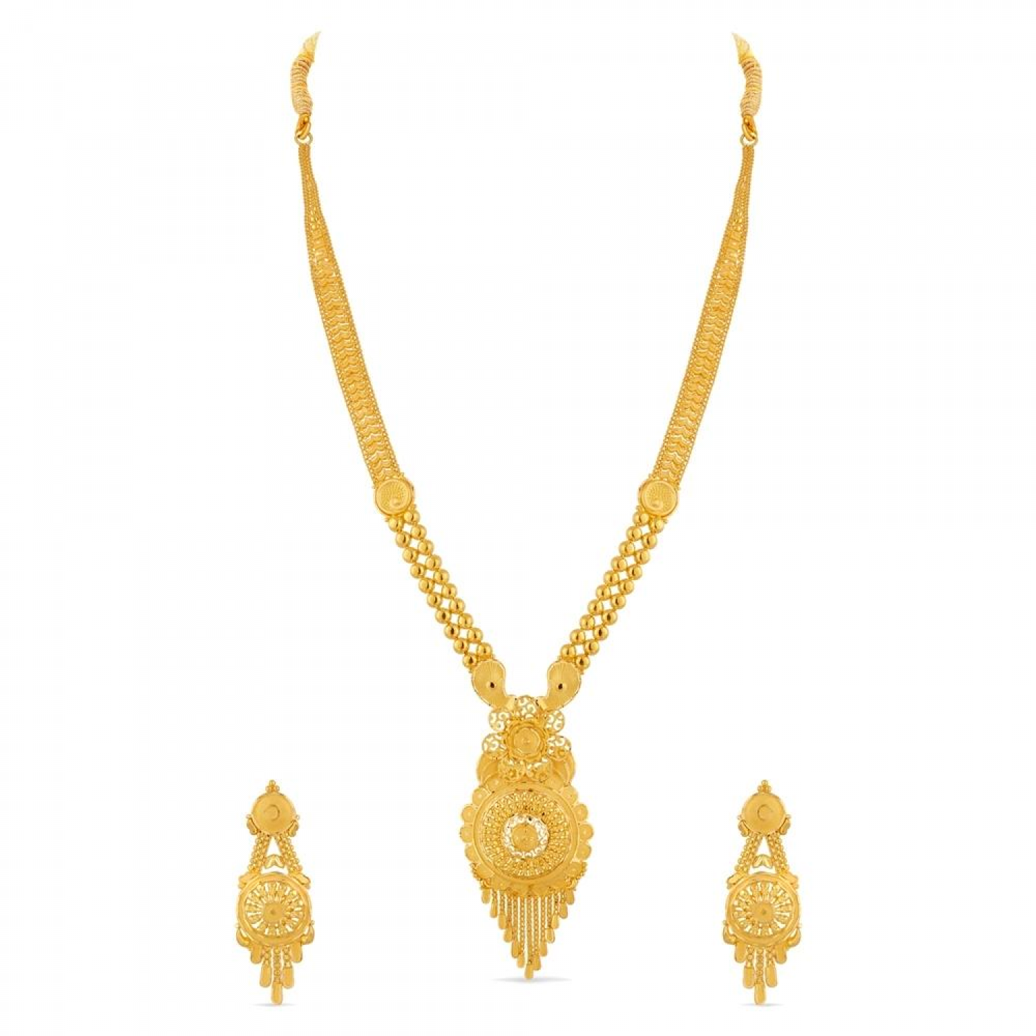 Glean Floral Gold Necklace Set