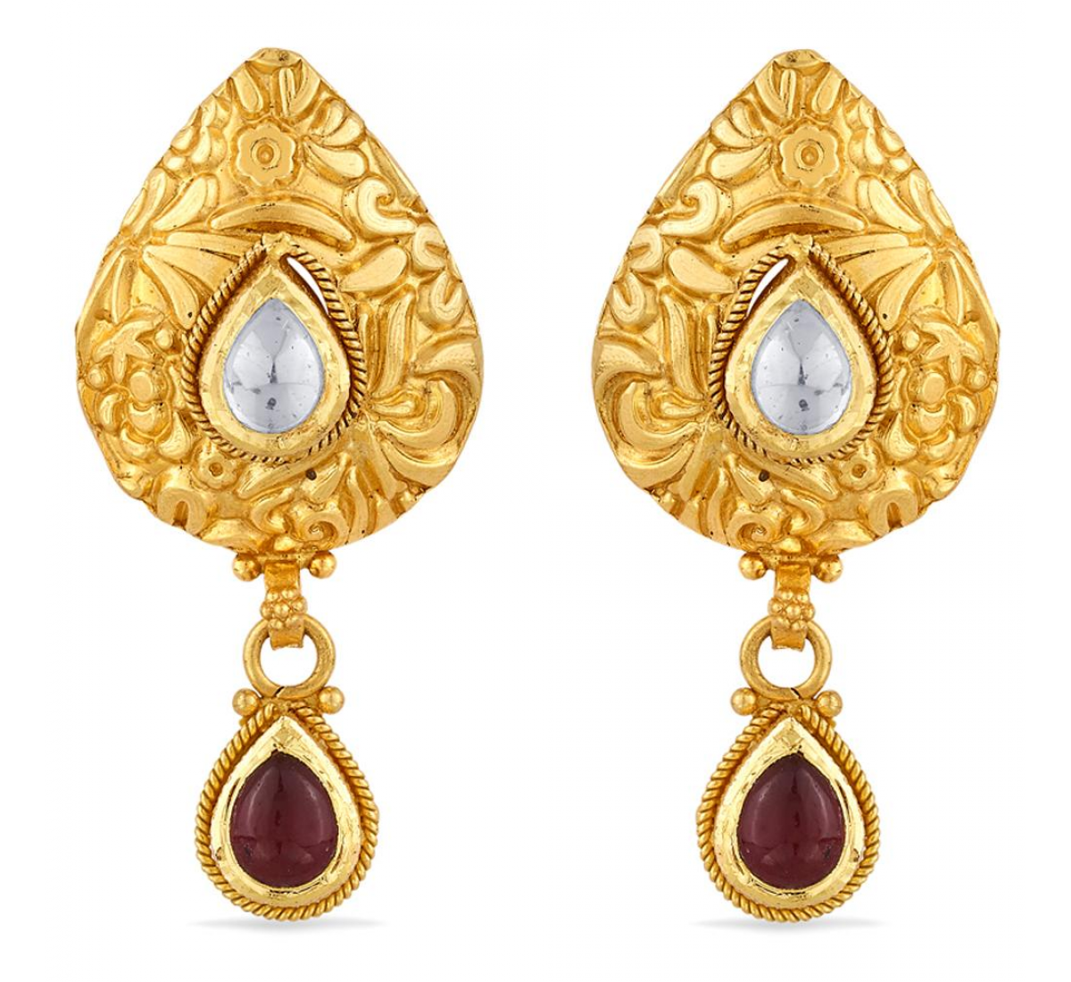 Leaf Design Gold Necklace Set