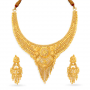 Visha Floral Gold Necklace Set
