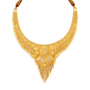 Visha Floral Gold Necklace Set