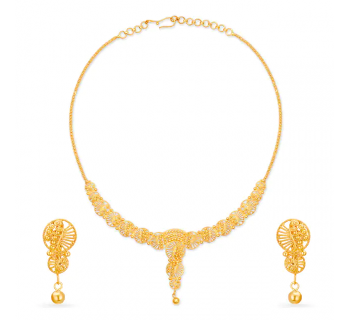 Owen Hearts Gold Necklace Set