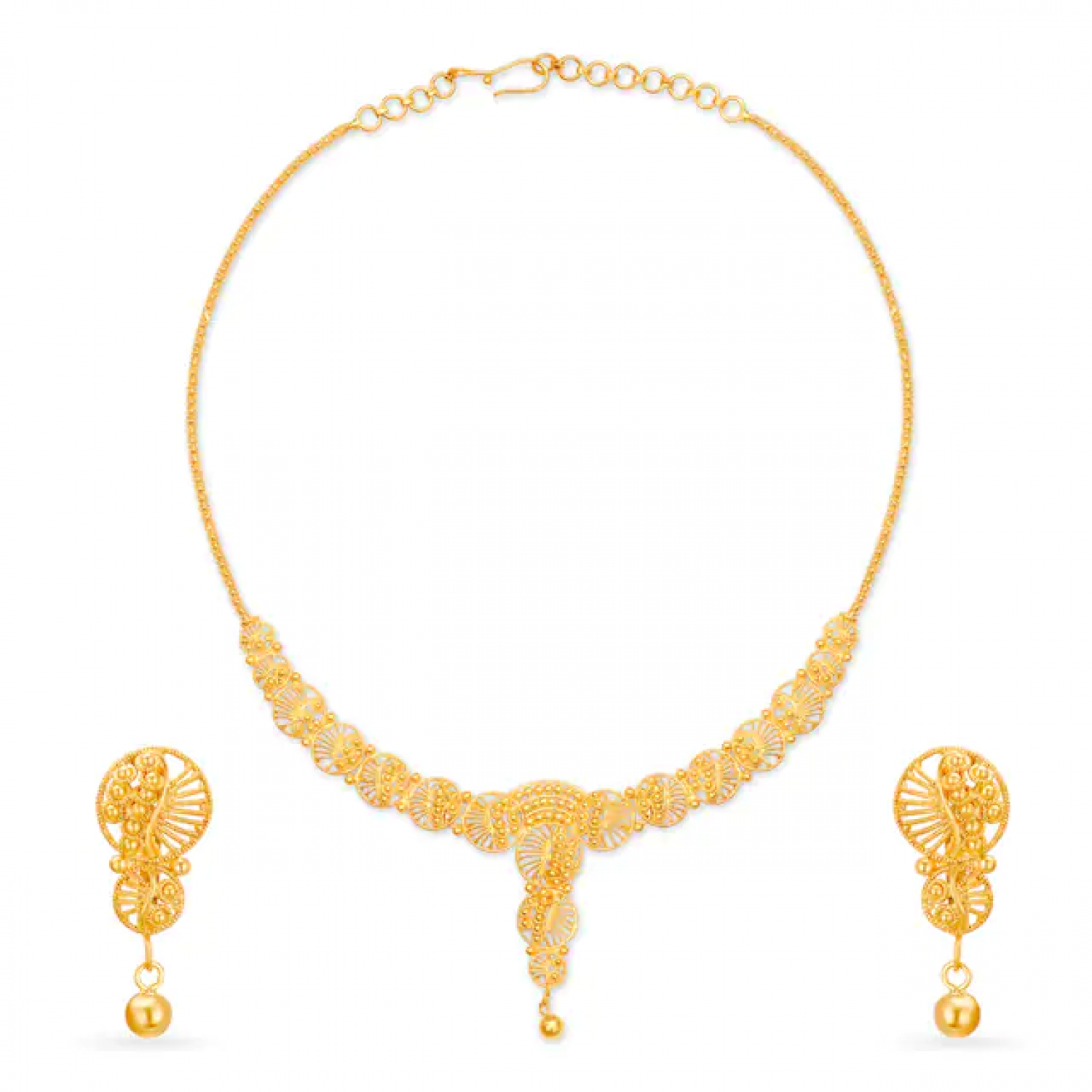 Owen Hearts Gold Necklace Set