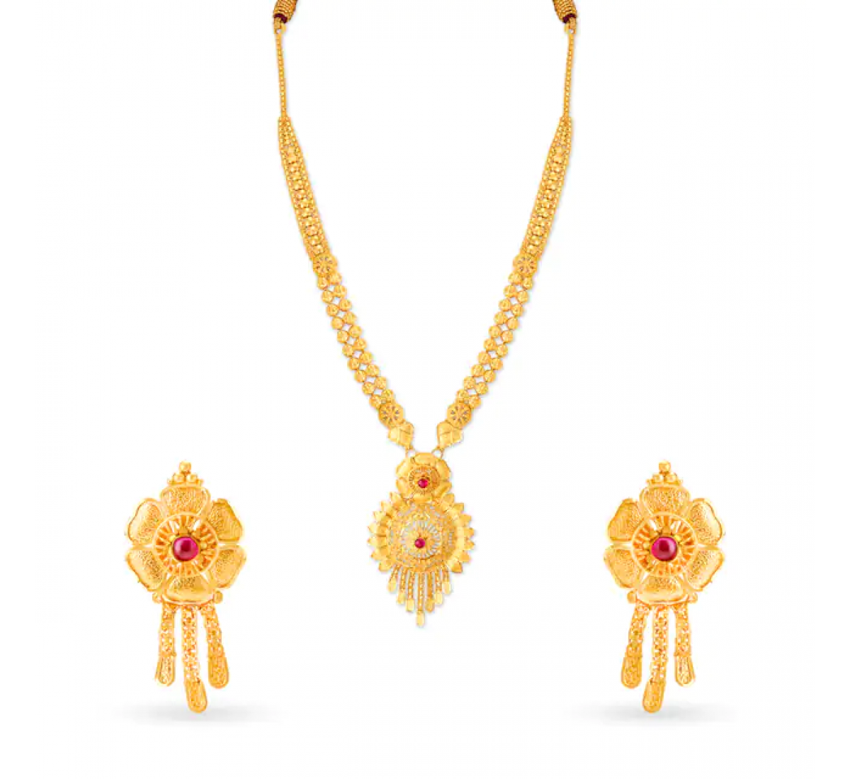 Aadhira Gold Necklace Set