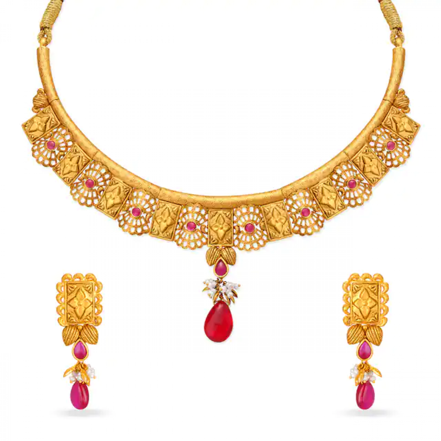 Aavya Gold Necklace Set