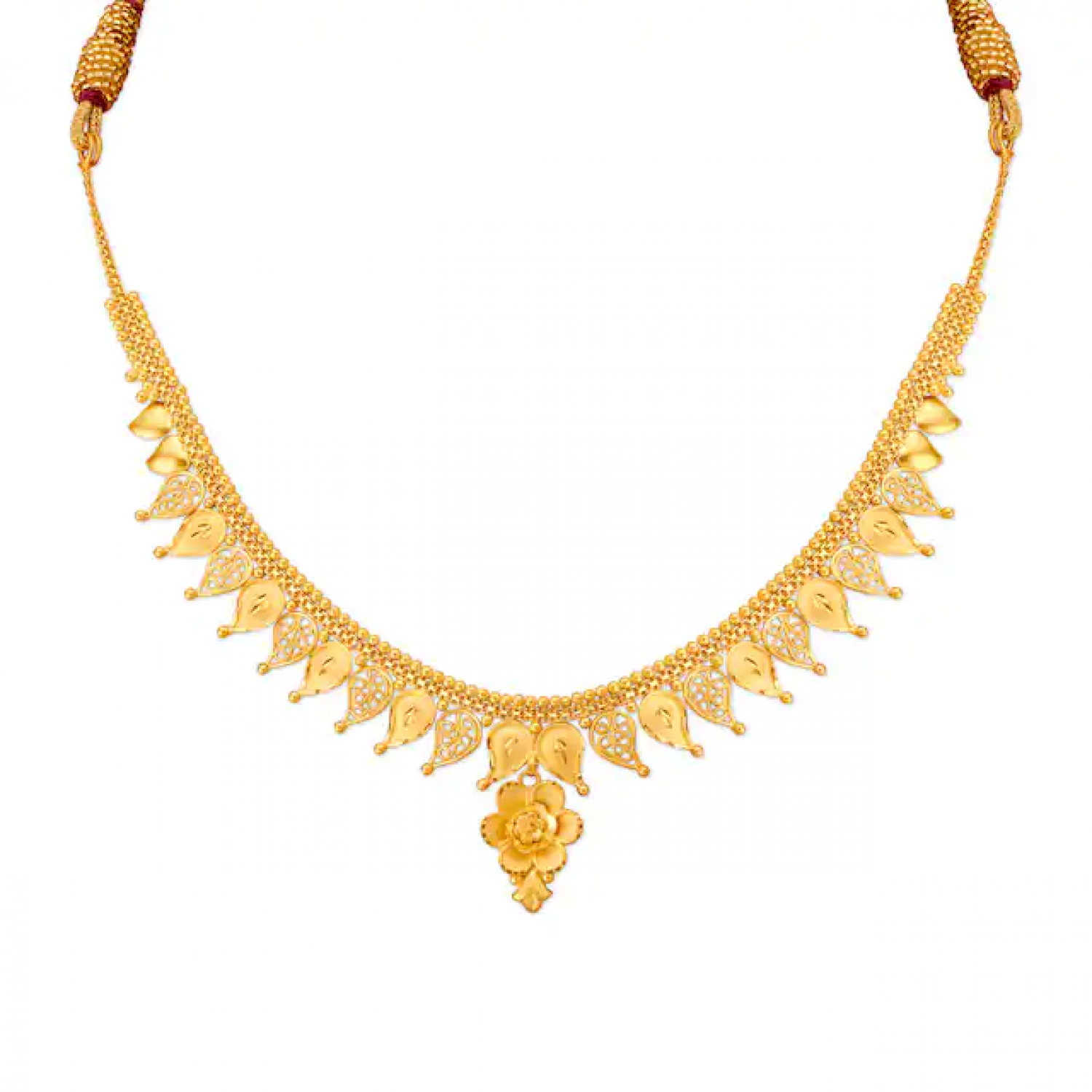 Louis Floral Gold Necklace Set