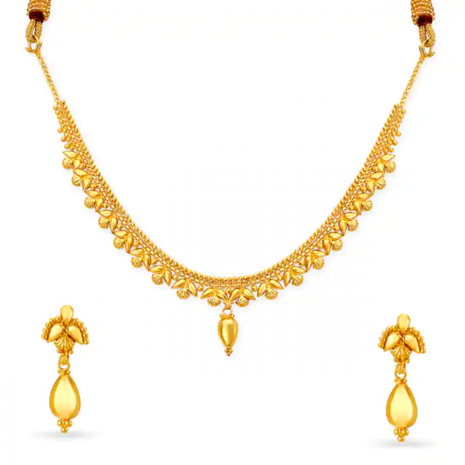Intricate Gold Necklace Set