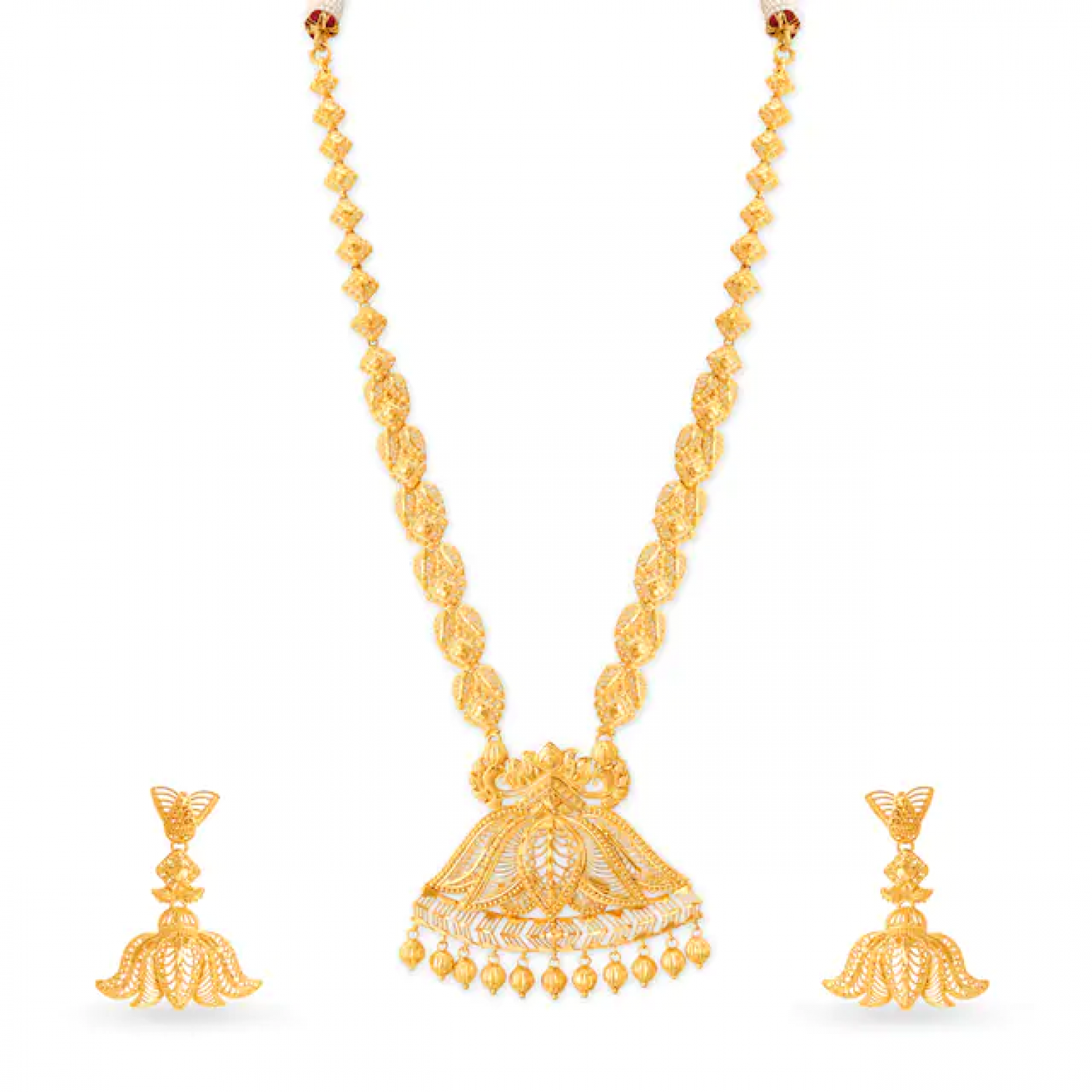 Dhanashree Gold Necklace Set