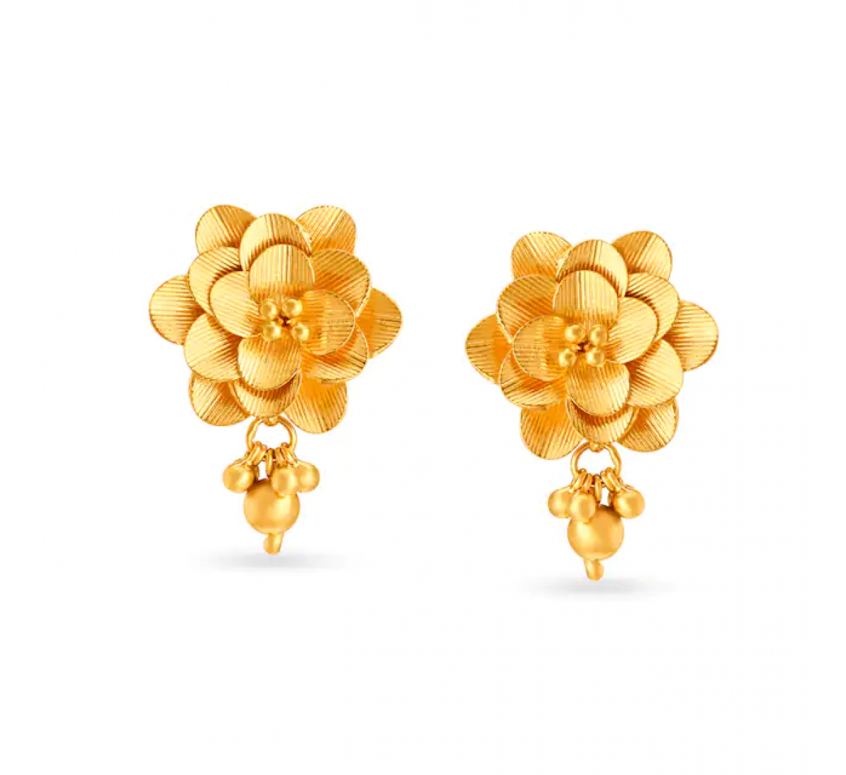 Rose Pattern Gold Necklace Set