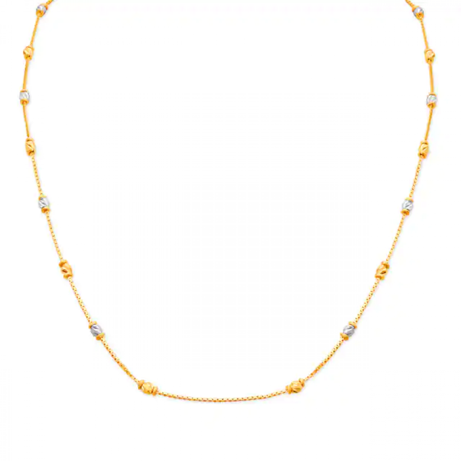 Contemporary Gold Bead Chain