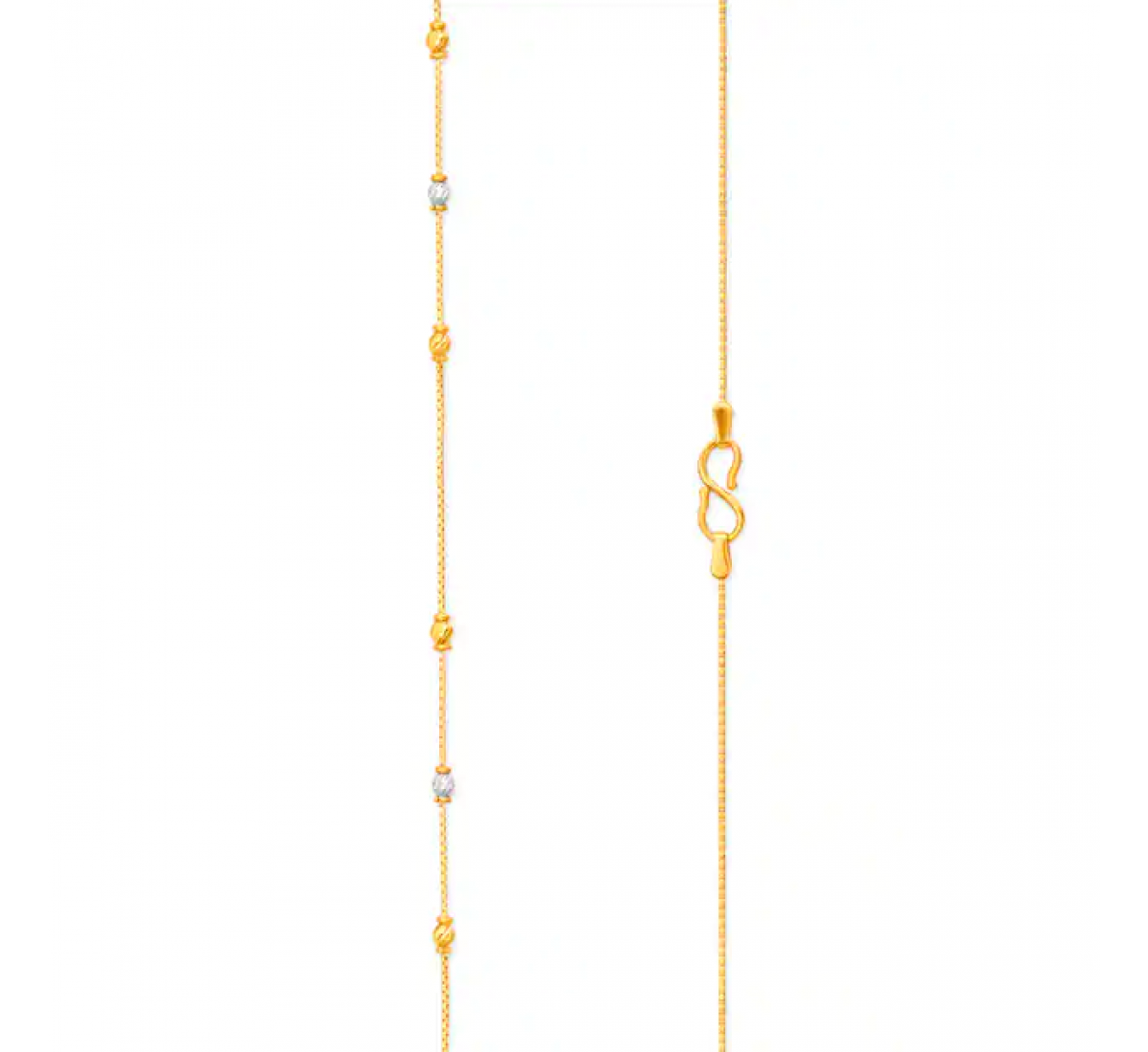 Contemporary Gold Bead Chain