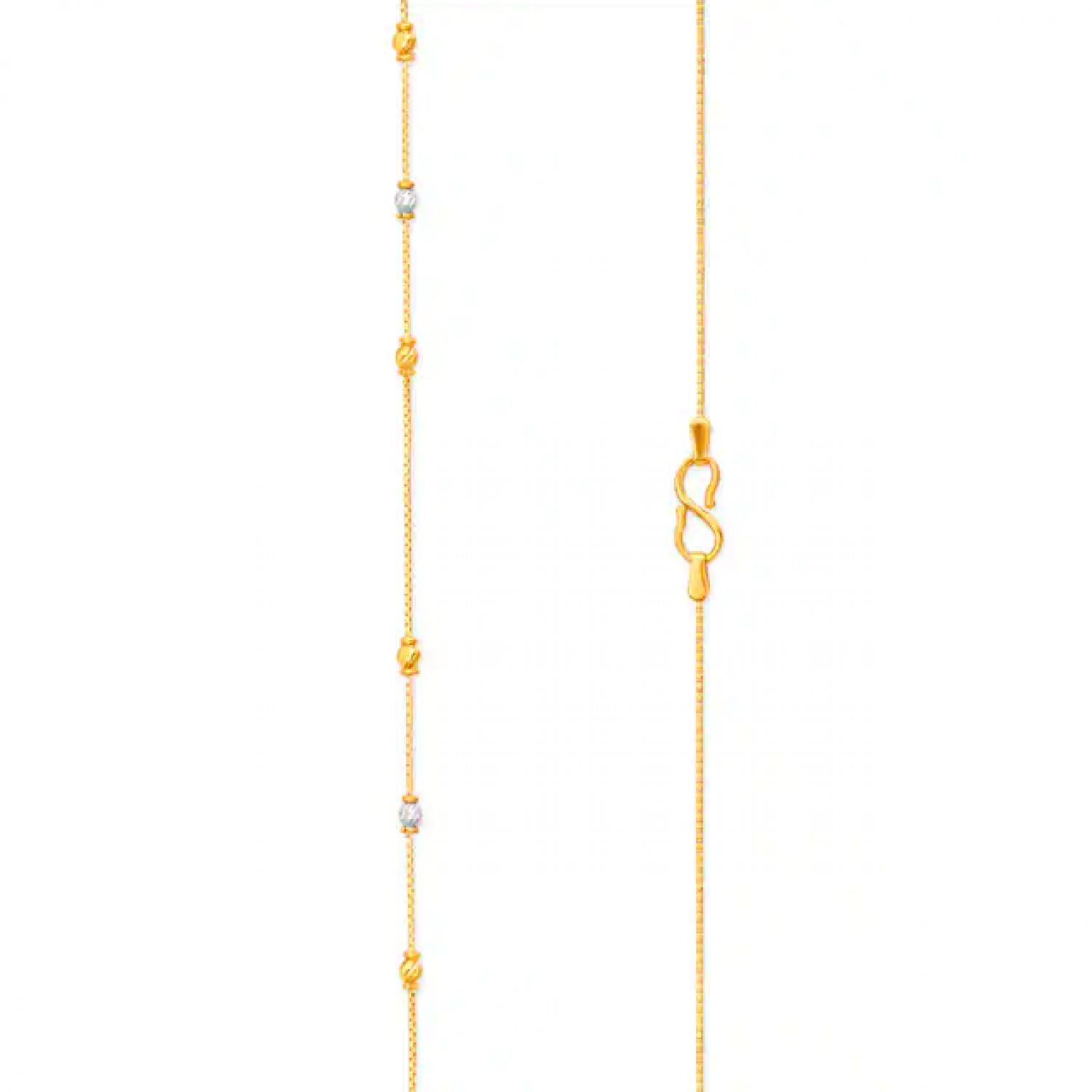 Contemporary Gold Bead Chain