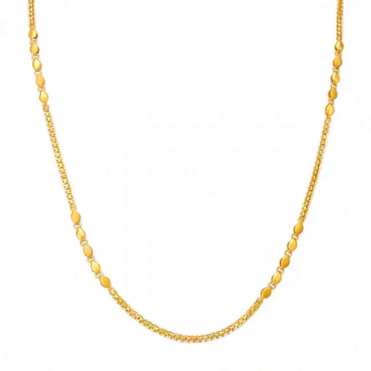 Alluring Sleek Fox Gold Chain