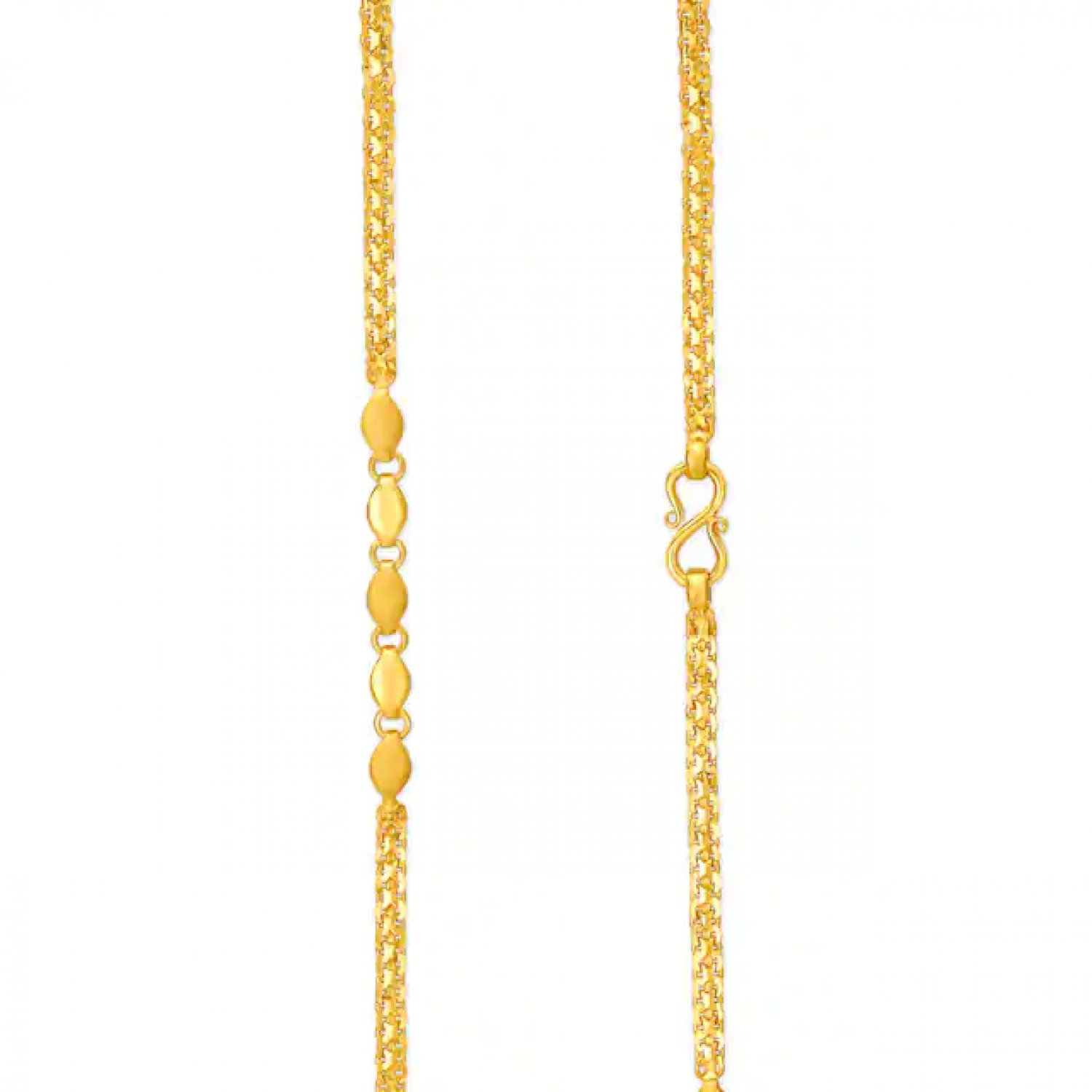 Alluring Sleek Fox Gold Chain