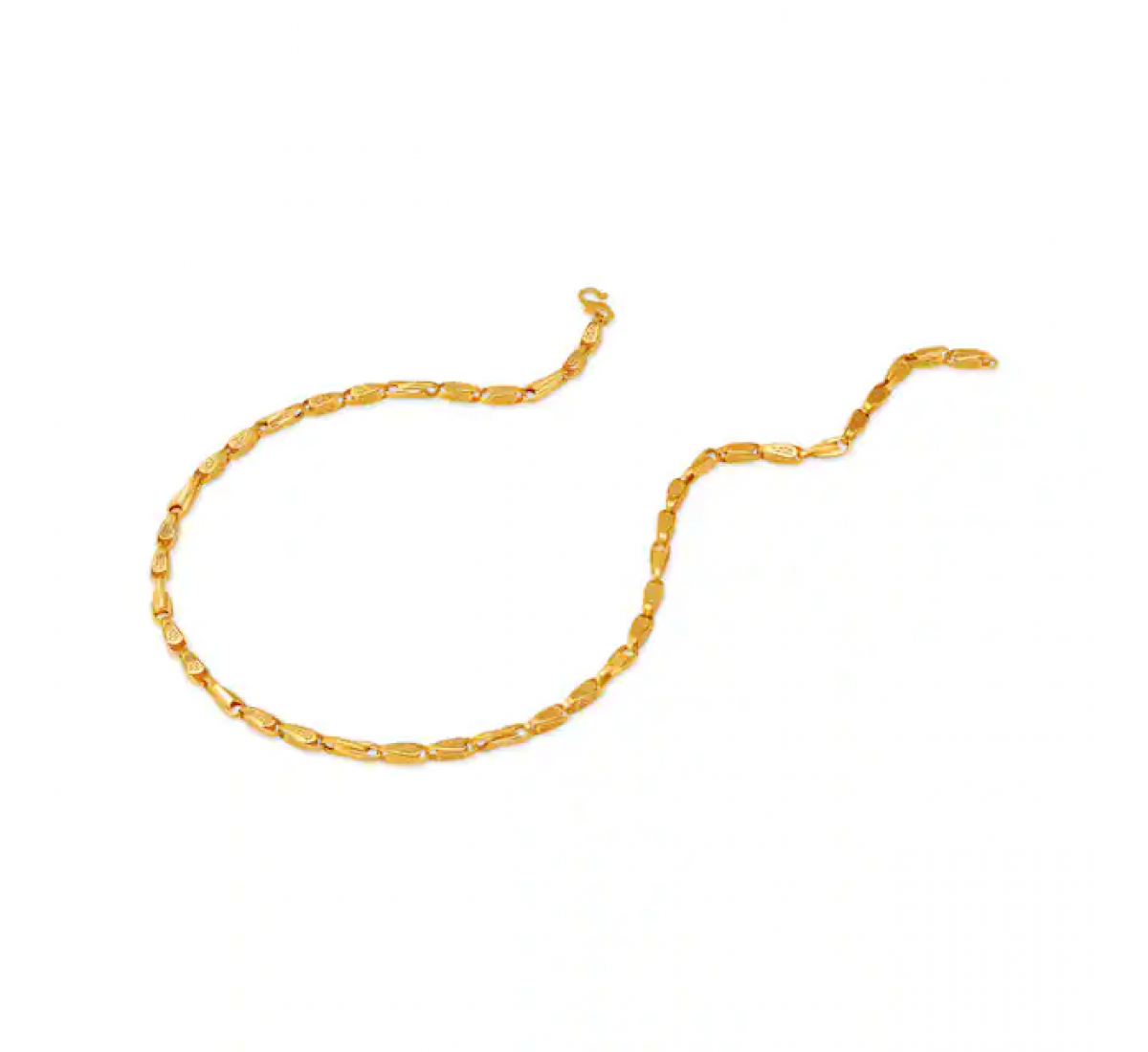 Carved Linked Gold Chain