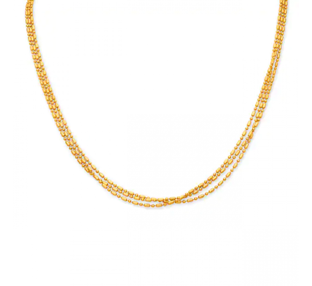 Lustrous Spiral Gold Chain