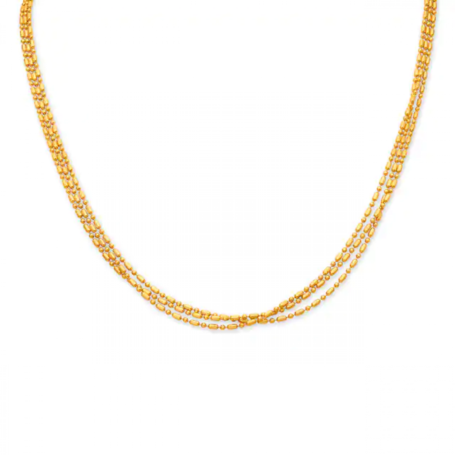 Lustrous Spiral Gold Chain