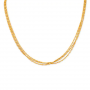 Lustrous Spiral Gold Chain
