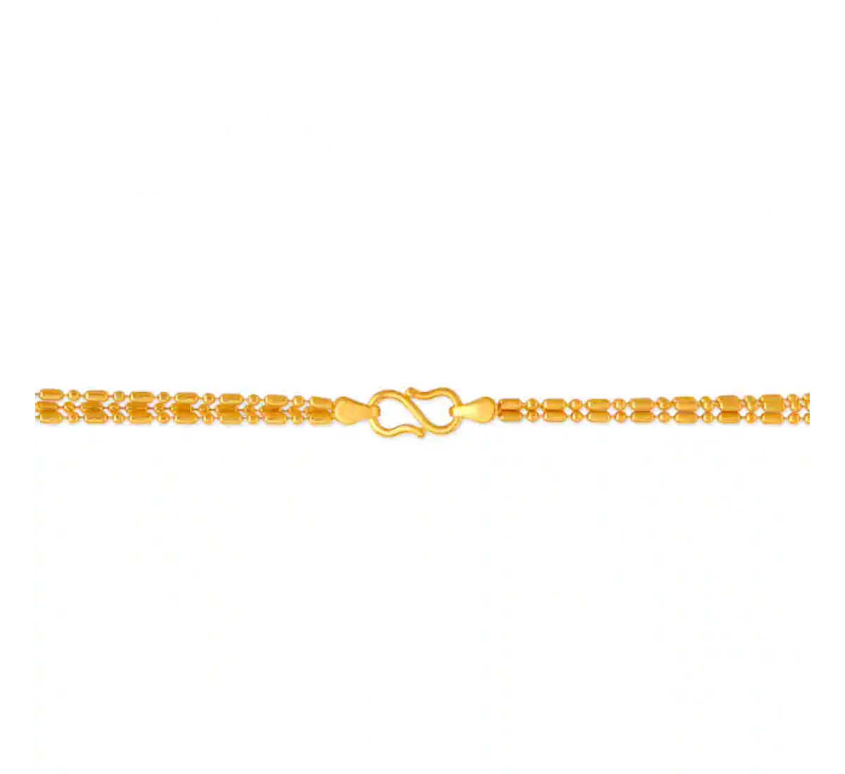 Lustrous Spiral Gold Chain