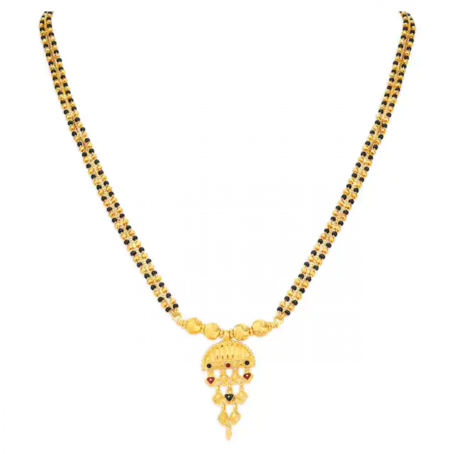 Carved Gold Mangalsutra