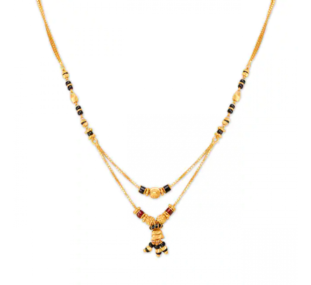 Fancy Bead Gold Mangalsutra