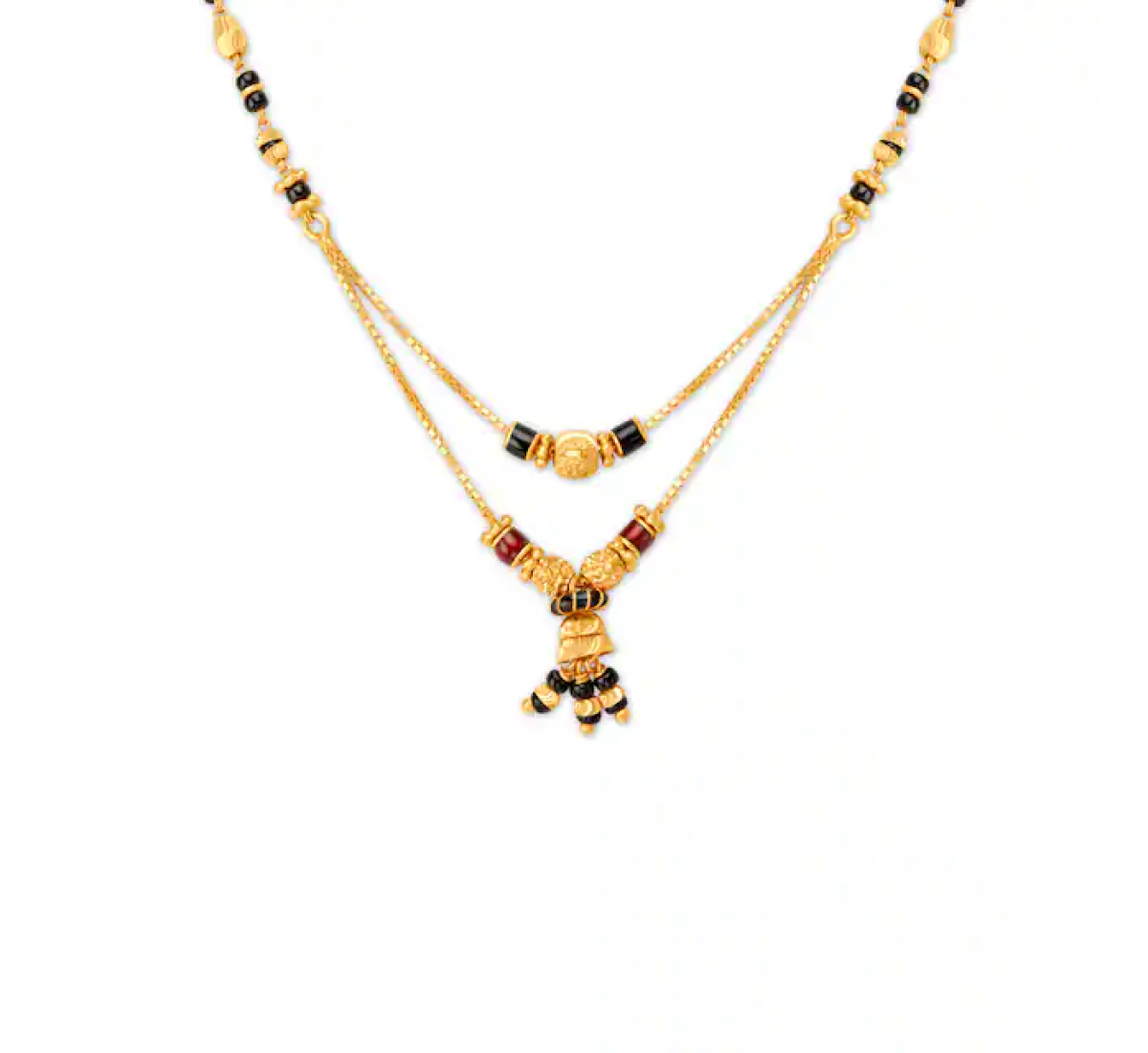 Fancy Bead Gold Mangalsutra