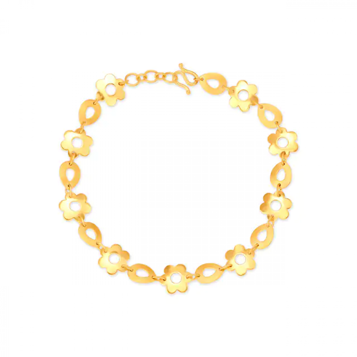 Delicate Floral Gold Bracelet