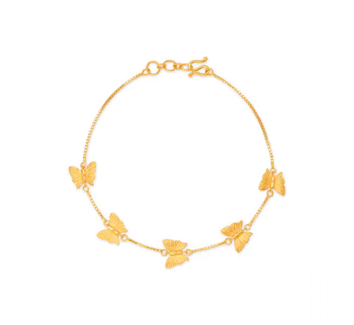 Quirky Butterfly Gold Bracelet