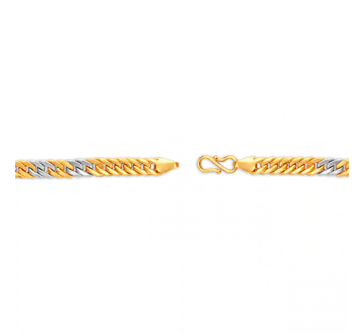 Dual Tone Balaji Gold Bracelet